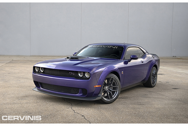 Cervini’s Matte Black Scoop Shaker Hood 08-up Dodge Challenger